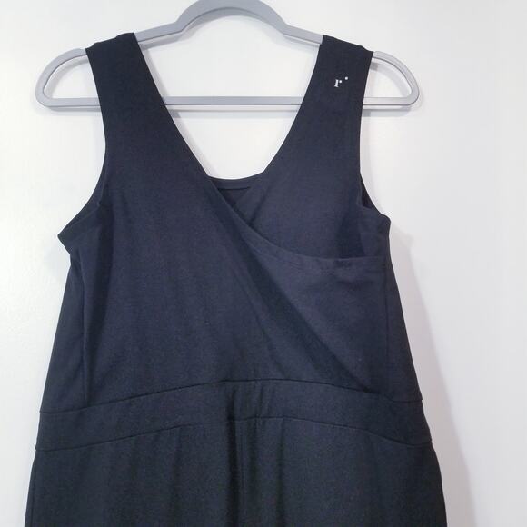 Ripple Yoga Wear Organic Black Jumpsuit Wide Leg Sleeveless - Picture 11 of 14